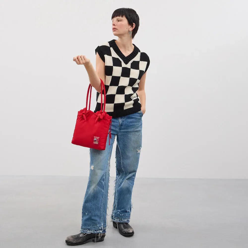 ❤️ Coach‎ NWT Coachtopia Red Loop Small Tote With Heart Appliqué - Picture 5 of 12